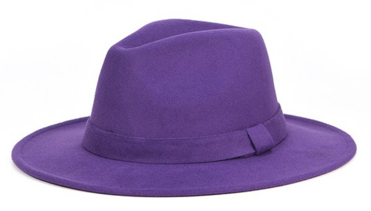 Classic Fedora Hat (Purple)