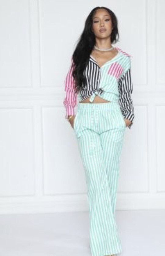 Crossed the Line Pants Set