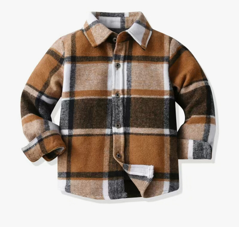 Boys Plaid Shirts Long Sleeve