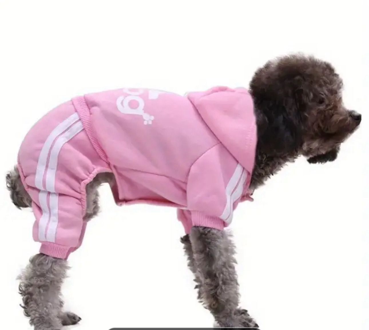 Pet Hoodie Sweat Suit - Pink