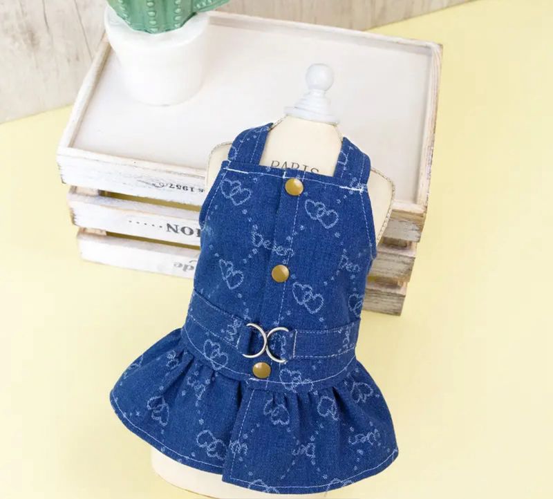 Chic Denim Dog Dress