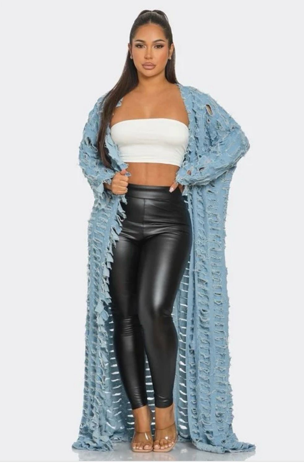 Life Distressed Oversized Cardigan