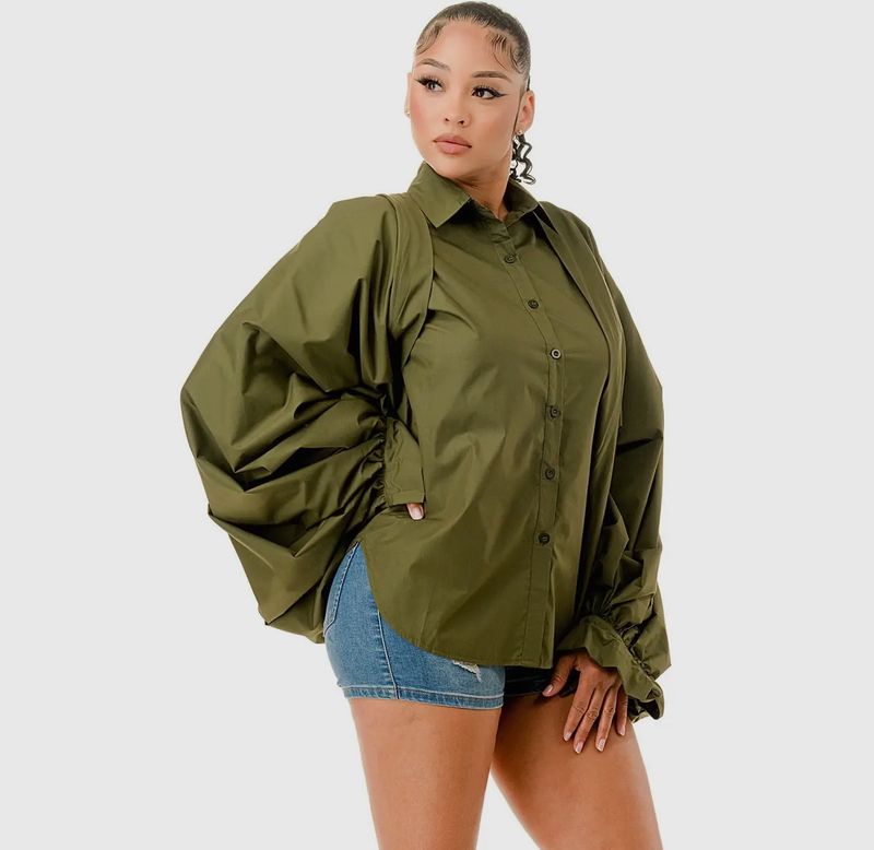 Modern Dreams Detachable Puff Sleeves Top