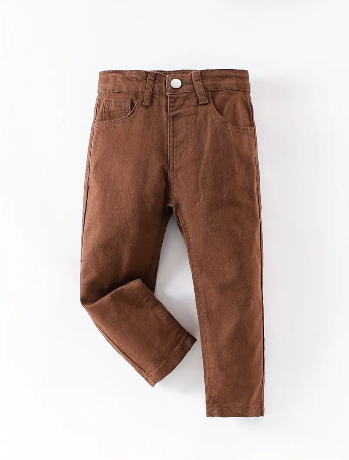 Classic Boys' Slim Fit Jeans - Coffee