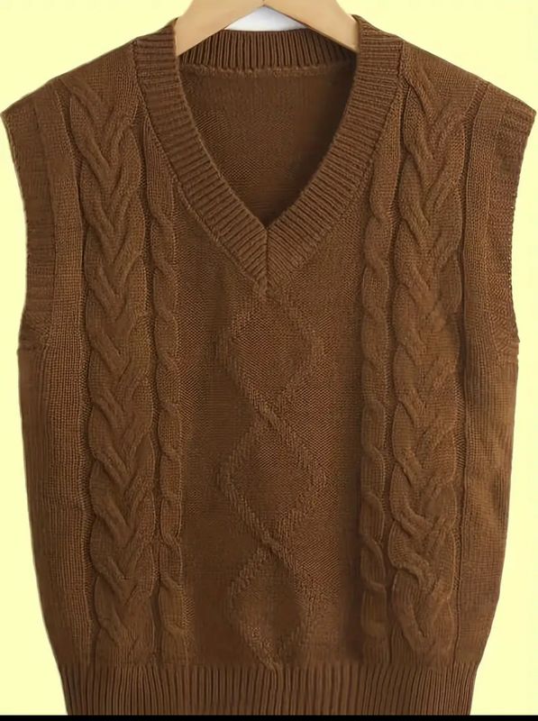 Cozy Knit V-Neck Sweater Vest
