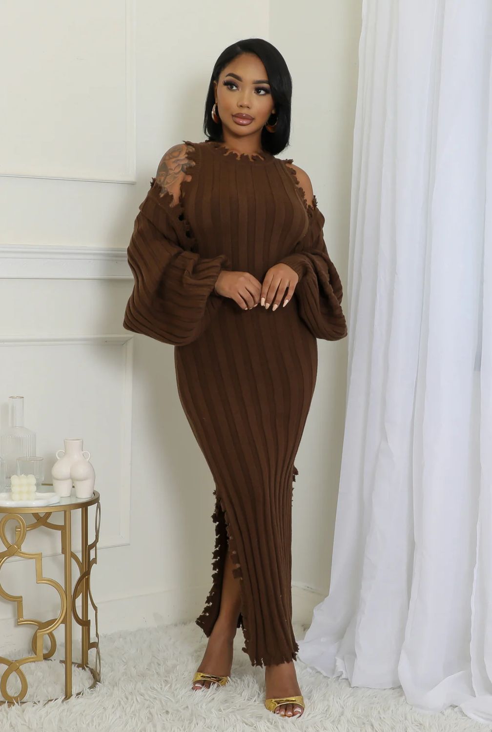 Just Between Us Sweater Dress Set