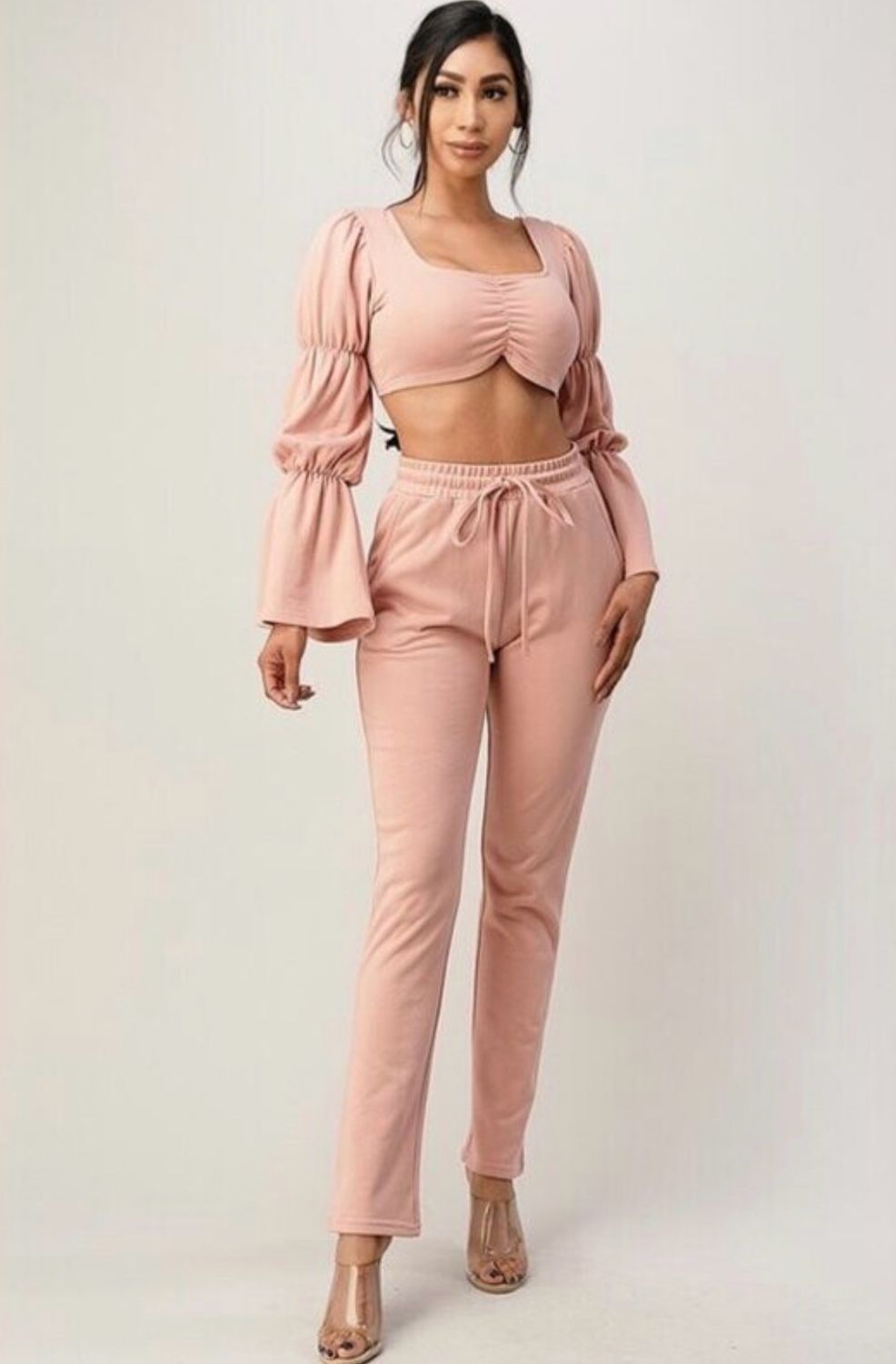 Make'em Blush  2-Piece Jogger Set