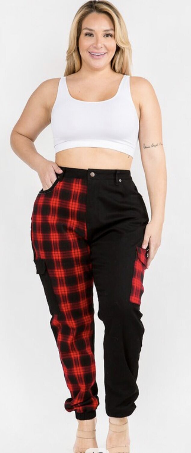 Perfect Mix Denim Cargo Joggers