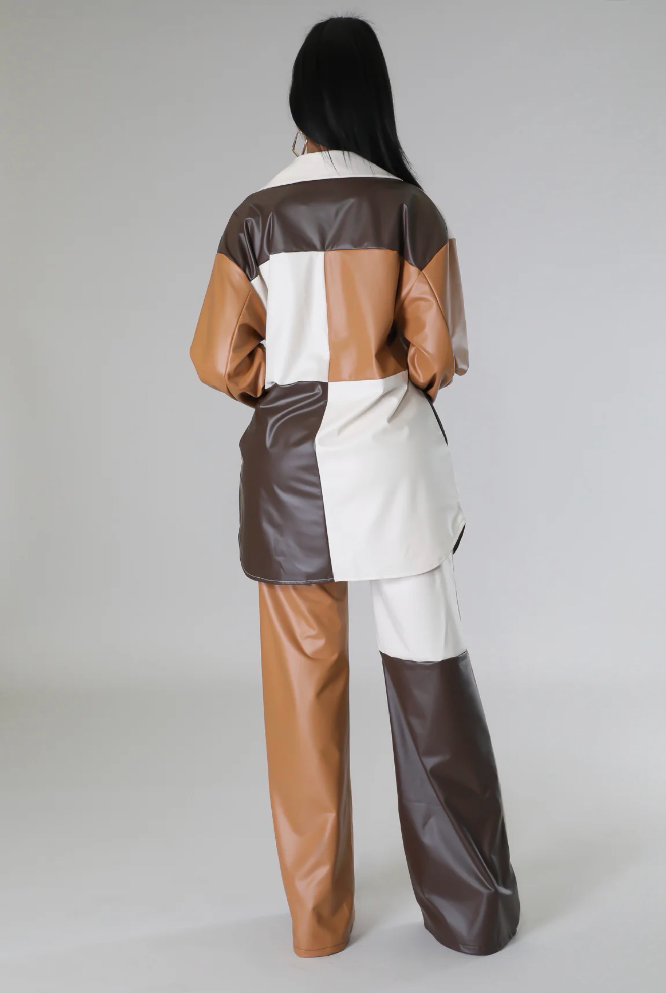 Have Your Attention Faux Leather Top