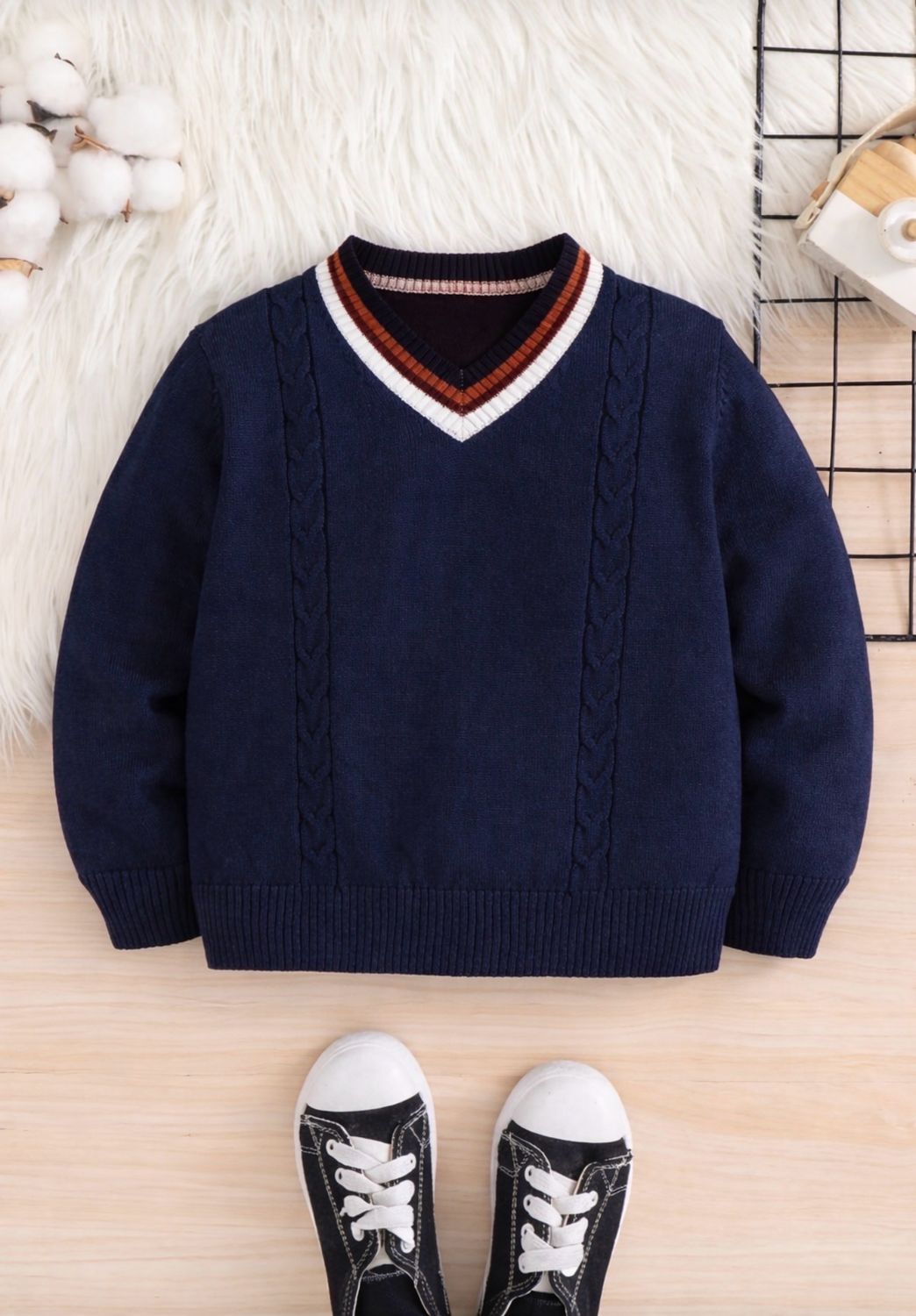 Casual V-Neck Sweater