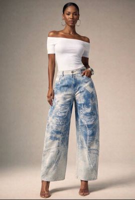 For The Record Barrel Jeans