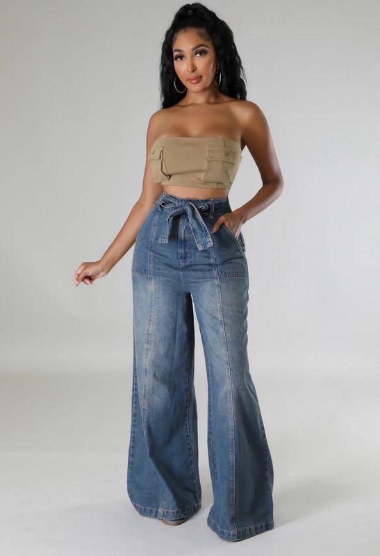 Going Everywhere Wide Leg Jeans