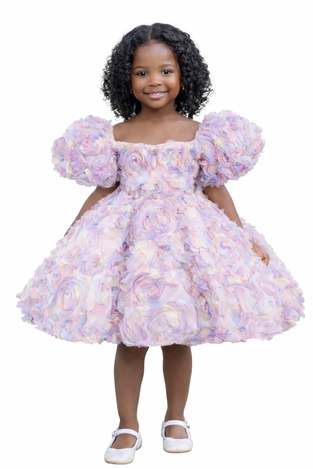 Multicolor Flower Detail Dress