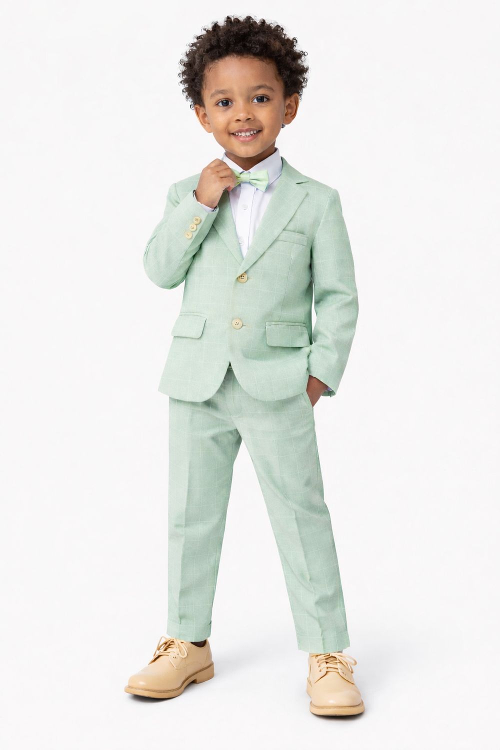 Mint Striped Suit + Tie