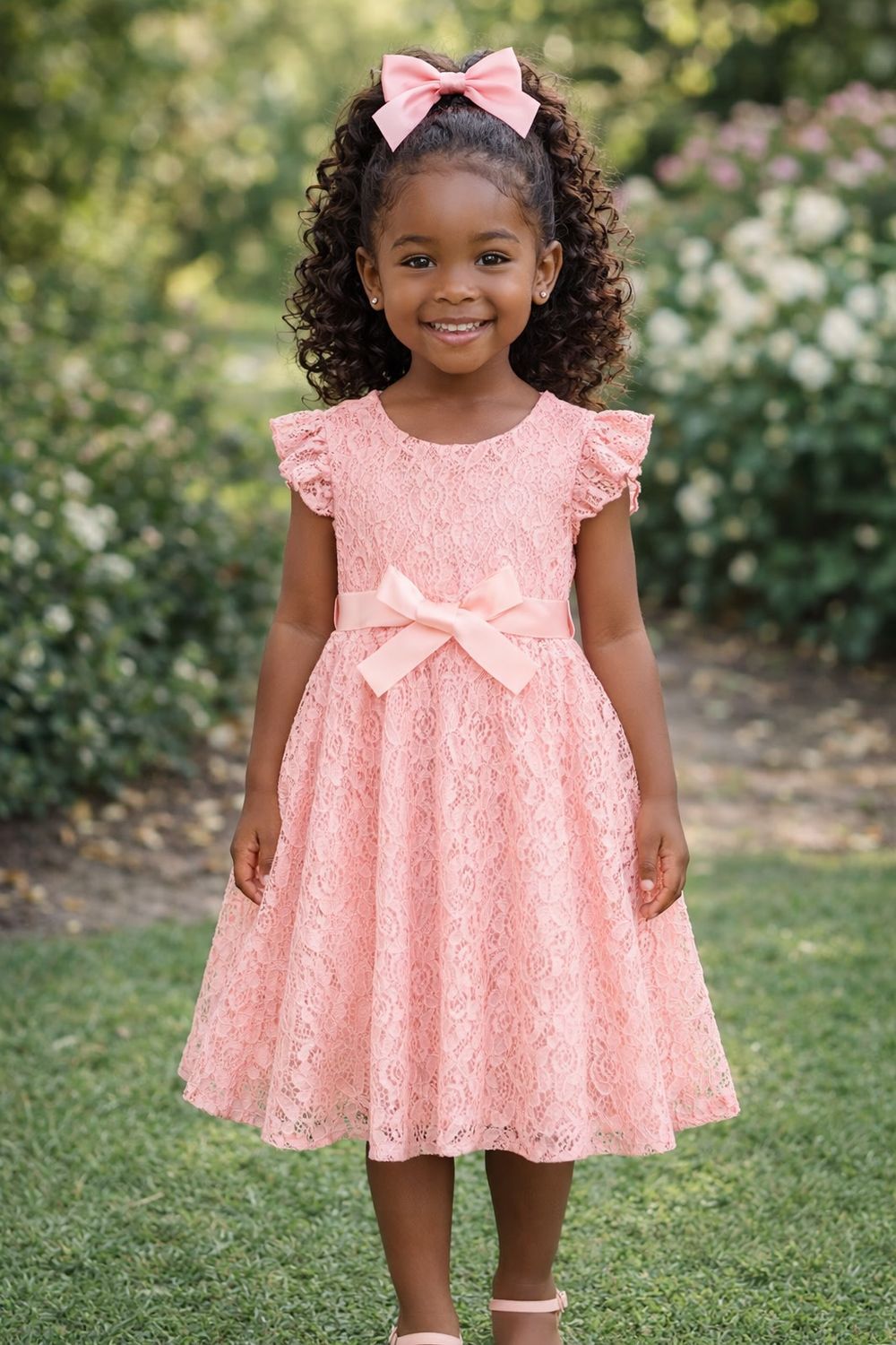 Lace Round Neck Dress