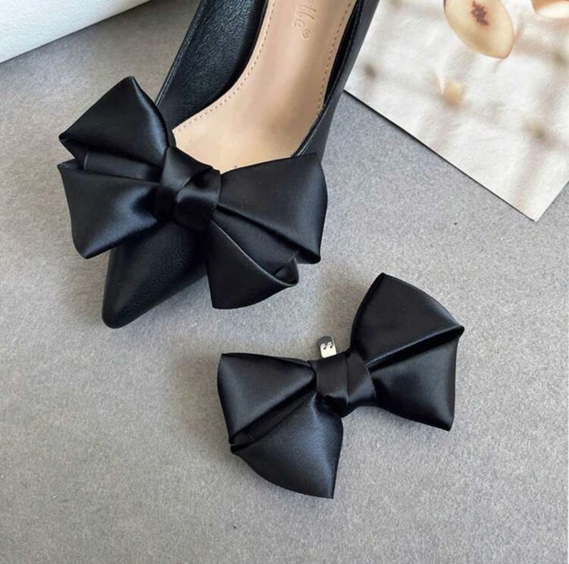 Night Slay Satin Shoe Clips