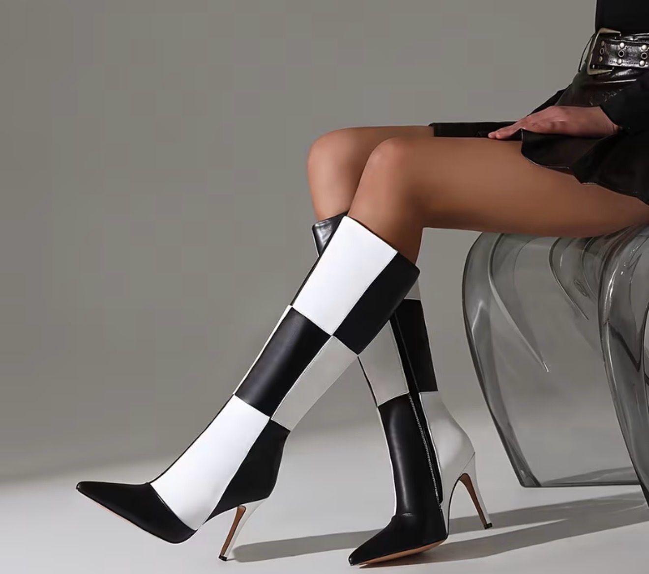 Make Your Move Checkered Boots