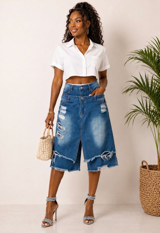 Lost It Cargo Overlay Shorts