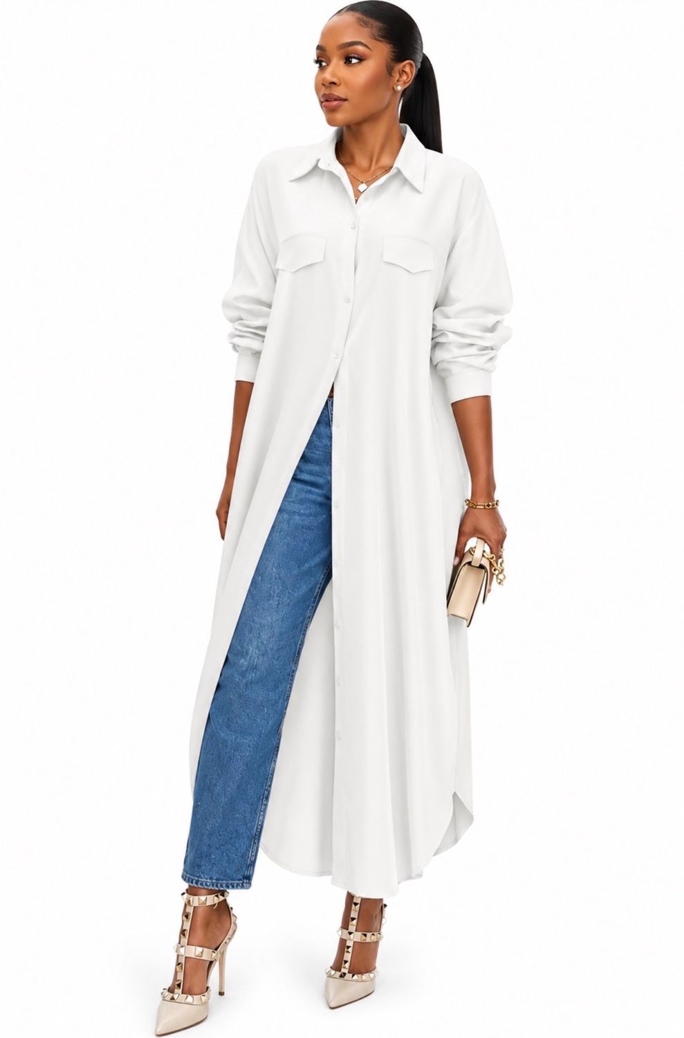 Elevated Everyday Maxi Shirt