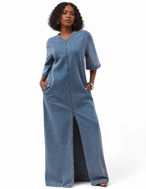 Easy Like Sunday Denim Dress