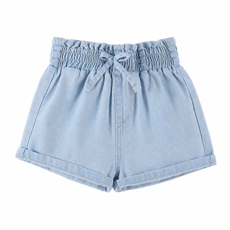 Girls Denim Shorts - Light Wash