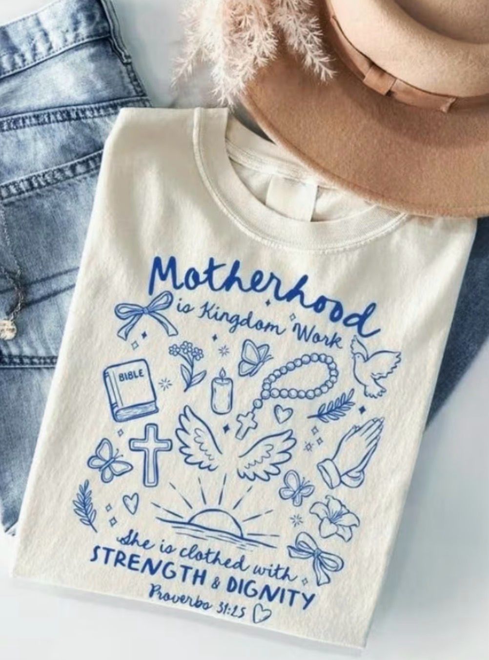 Motherhood is Kingdom Work Tee