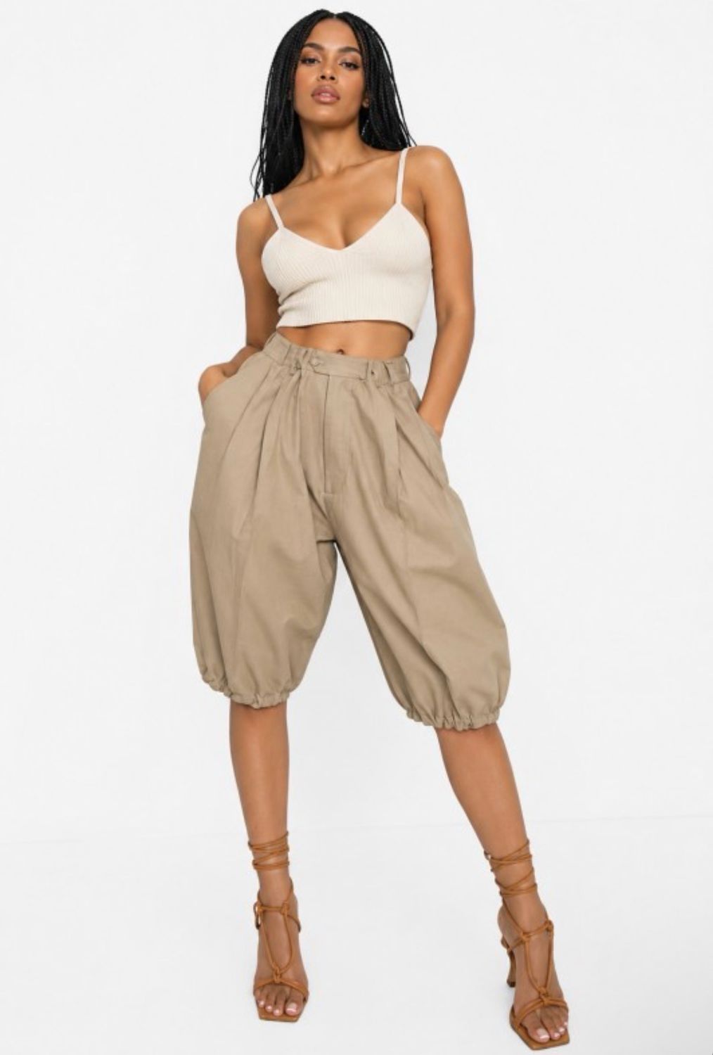 Members Only Bubble Hem Shorts