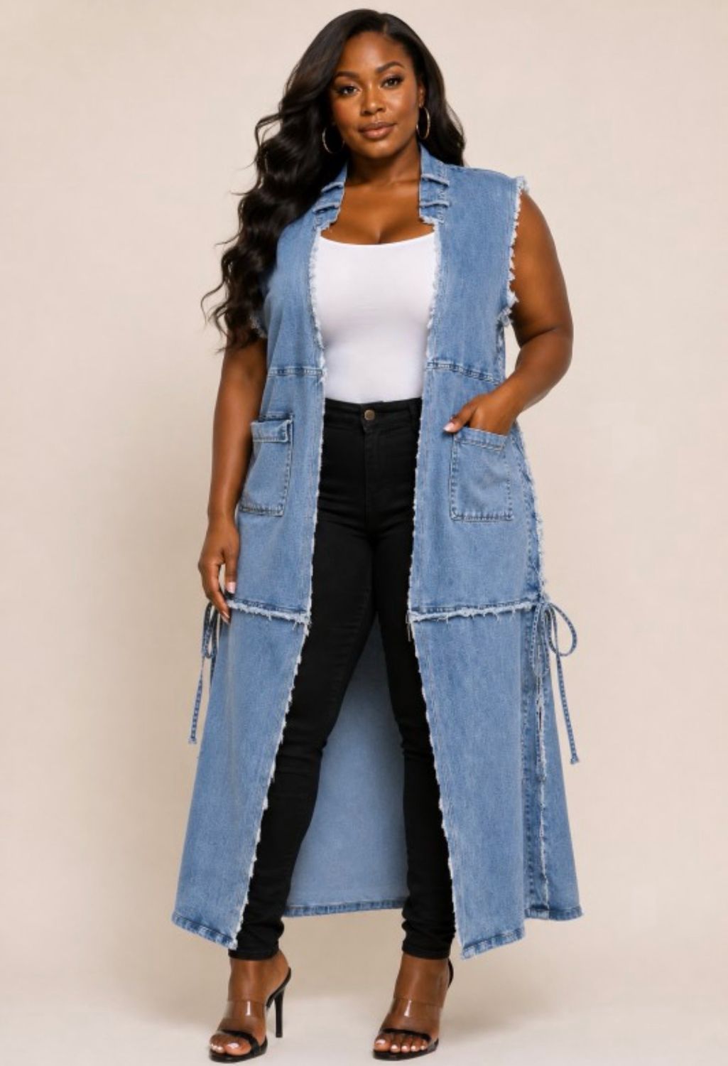 Legendary Long Denim Vest