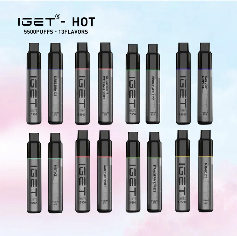 10 PCS OF IGET HOT 5500PUFFS