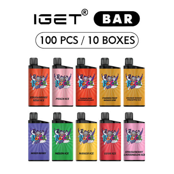 100PCS OF IGET BAR 3500 PUFFS