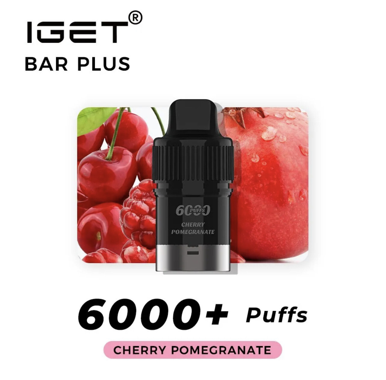 CHERRY POMEGRANATE PODS ONLY 6000 PUFFS