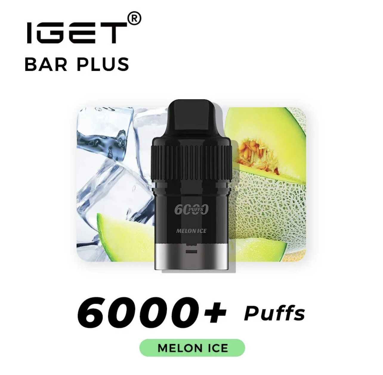 MELON ICE ICE PODS ONLY 6000 PUFFS