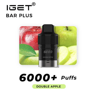 DOUBLE APPLE PODS ONLY 6000 PUFFS