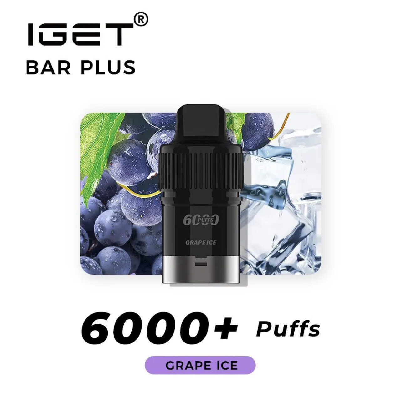 GRAPE ICE PODS ONLY 6000 PUFFS