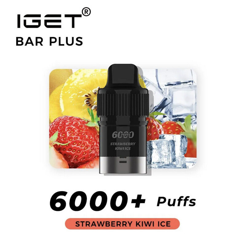STRAWBERRY KIWI ICE PODS ONLY 6000 PUFFS