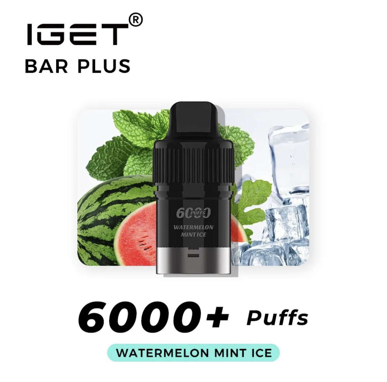 WATERMELON MINT ICE PODS ONLY 6000 PUFFS