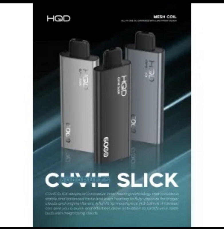 100 PCS OF HQD CUVIE SLICK 6000 PUFFS
