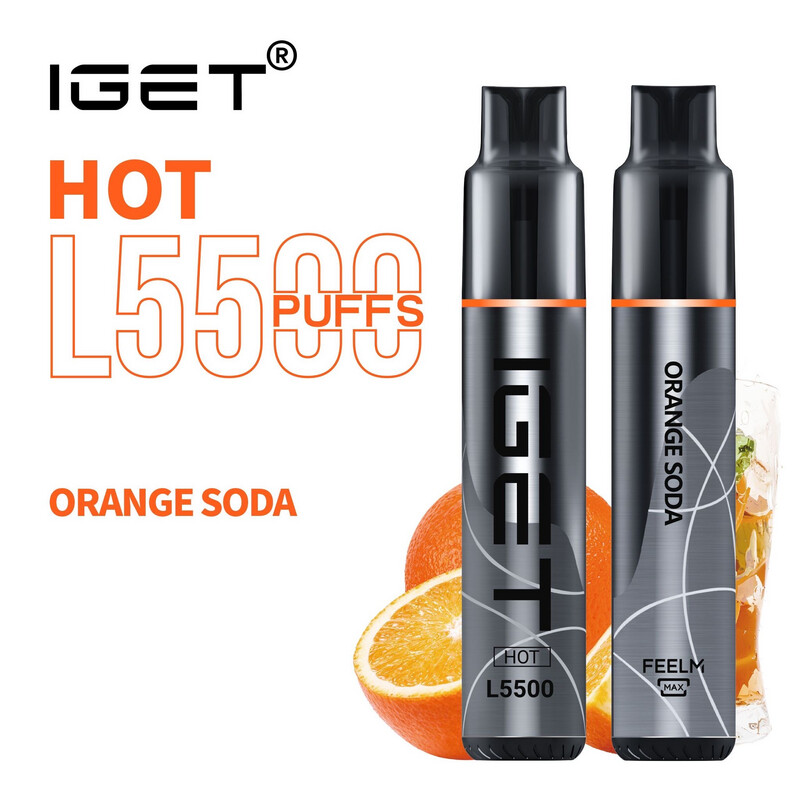 GET HOT ORANGE SODA 5500PUFFS