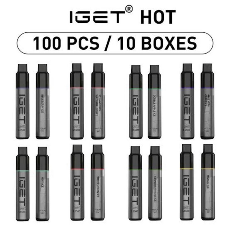 100 PCS OF IGET HOT 5500 PUFFS