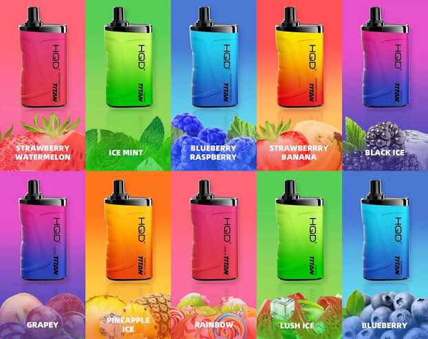 100 PCS OF HQD TITAN 7000 PUFFS