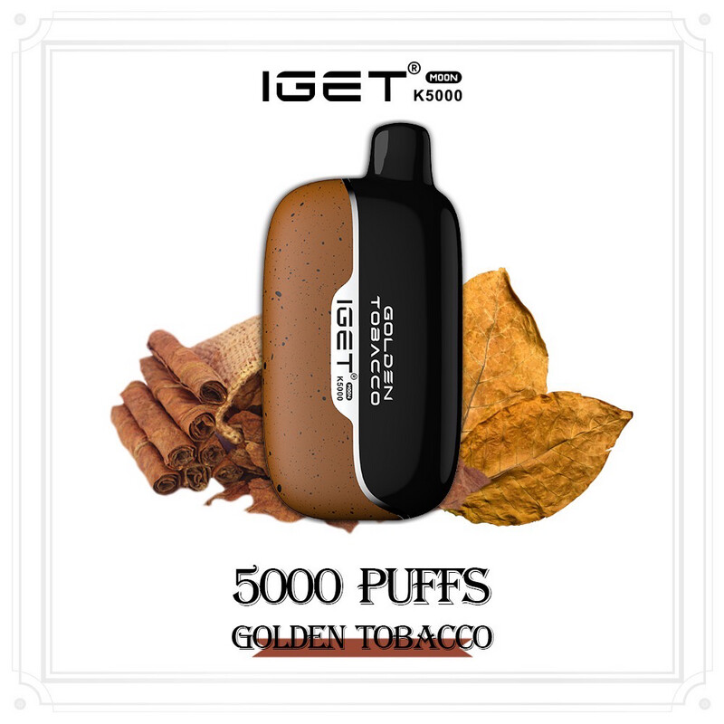 IGET MOON GOLDEN TOBACCO 5000 PUFFS