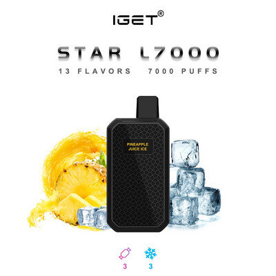 IGET STAR PINEAPPLE JUICE ICE 7000 PUFFS