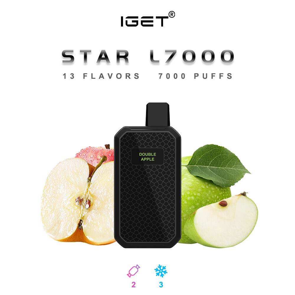 IGET STAR DOUBLE APPLE 7000 PUFFS