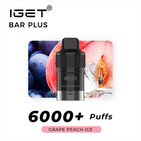 GRAPE PEACH ICE PODS ONLY 6000 PUFFS