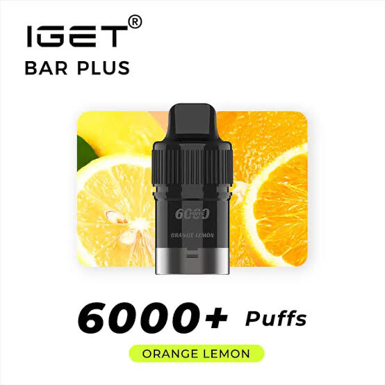 ORANGE LEMON PODS ONLY 6000 PUFFS
