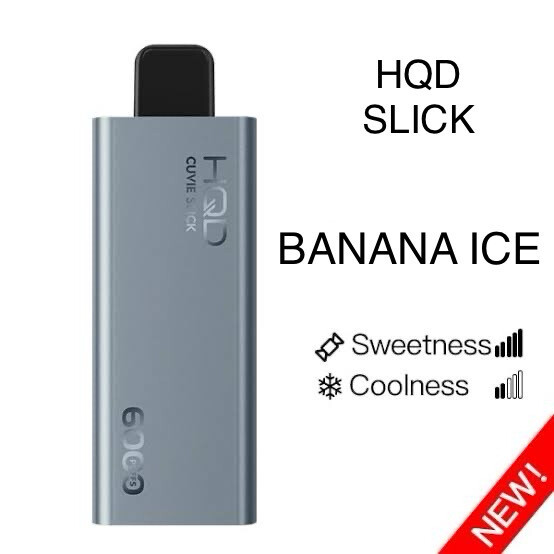 HQD CUVIE SLICK BANANA ICE 6000 PUFFS