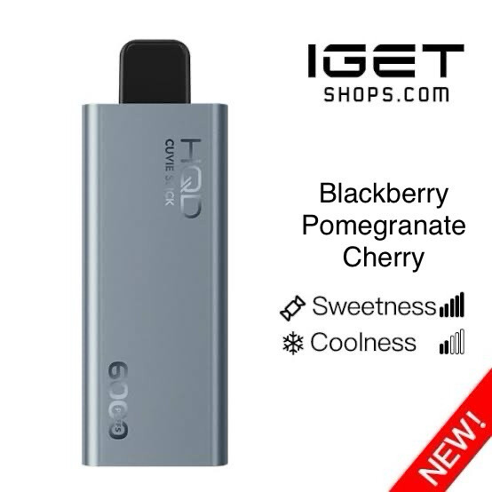 HQD CUVIE SLICK BLACKBERRY POMEGRANATE CHERRY ICE 6000 PUFFS