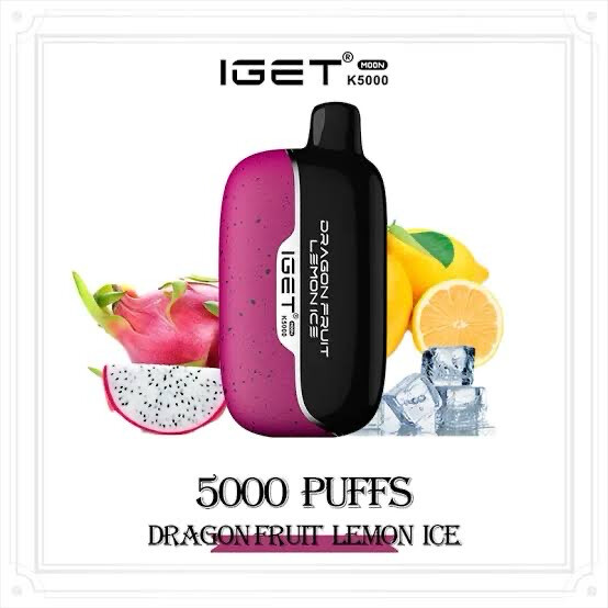 IGET MOON DRAGON FRUIT LEMON ICE 5000 PUFFS