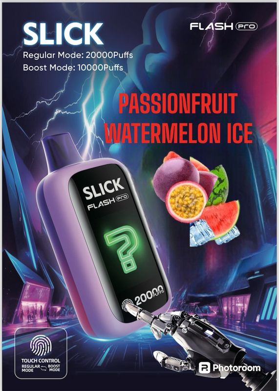 HQD SLICK FLADH PRO PASSIONFRUIT WATERMELON ICE 20K PUFFS