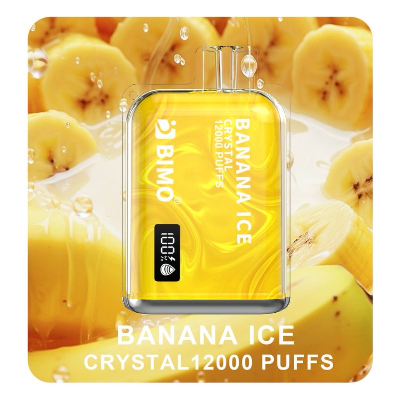 BIMO CRYSTAL BANANA ICE  12000 PUFFS